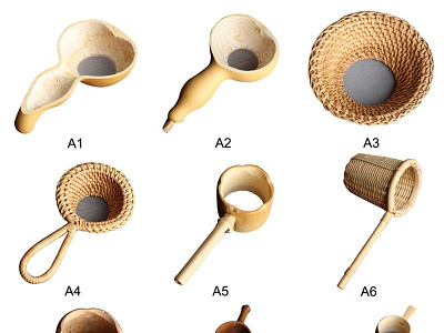 Bamboo Rattan Vintage Spout Tea Strainer design product