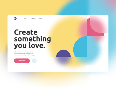 Сreate something you love | Website Design 💛 design ui ux web