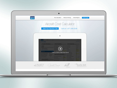 Aircraft Cost Calculator - Marketing Site design mobile responsive design ui ui design ux ux design visual design web