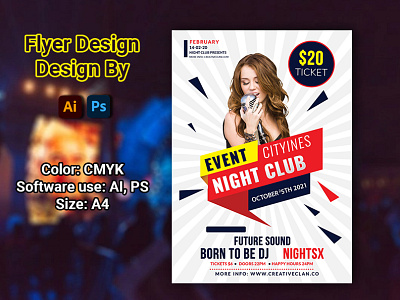 DJ Party Flyer Design ads design banner design design dj party flyer design facebook banner facebook cover facebook cover design flyer design flyer poster linkedin cover design social media banner