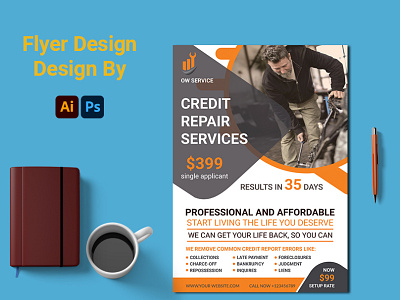 Credit Repair Flyer Design ads design banner design credit repair flyer design design facebook banner facebook cover facebook cover design flyer design flyer poster linkedin cover design social media banner