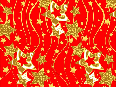 Christmas seamless vector background: stars on red christmas christmas stars graphic design instant download labels design packaging design seamless background seamless pattern wrapping wrapping paper