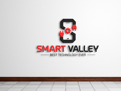 Smart Valley ai app branding design eps ever icon illustration logo mordern smart technology unique valley vector