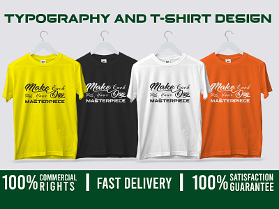 Typography and T-shirt Design ai creative custom t-shirt design design eps eye-catching graphic design handwriting t-shirt t-shirt design unique vector