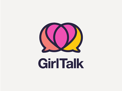 Girl Talk Logo Exploration III branding helvetica icon logo