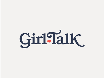 Girl Talk Logo Exploration IV face girl logo throwback vintage