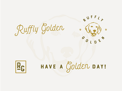 Ruffly Golden Logo Variations