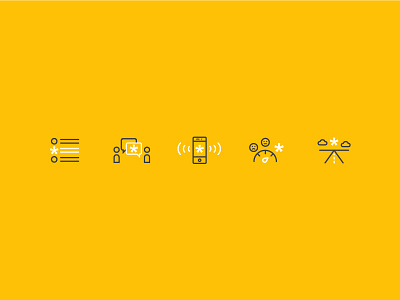 Asterisk Icons asterisk clean icon iconography monoline simple vector web yellow