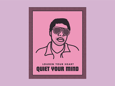 Curtis Harding atlanta curtis harding halftone illustration poster silkscreen soul