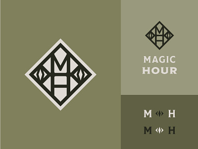 Magic Hour Logo Exploration 02 diamond geometric logo minimal monoline simple