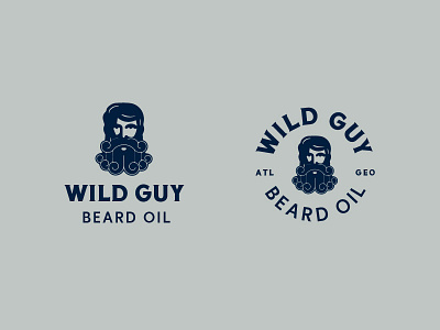 Beard game strong beard branding logo man