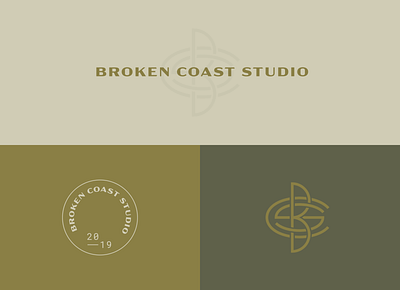 Broken Coast branding logo monogram