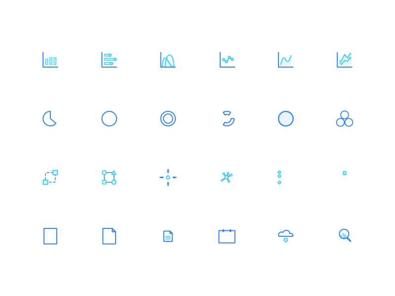 Data Icons Interaction icon icon set minimal motion stroke icon ui ux visual design