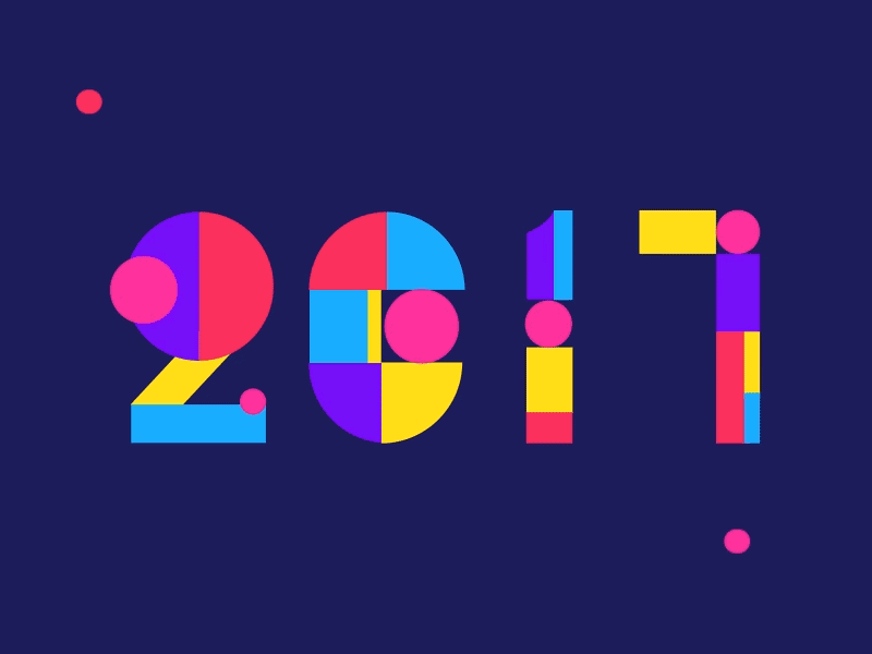 2017 HAPPY NEW YEAR! 2017 design happynewyear motion typography visual