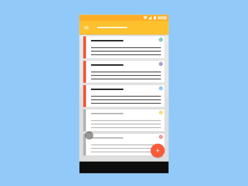 To Do List Transition Prototype - Material aftereffect dailyui design google interface list material todo transition user