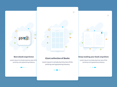 Rokomari eBook Onboarding - Concept app concept design ebook experience illustration interaction on boarding rokomari ui ux walkthrough