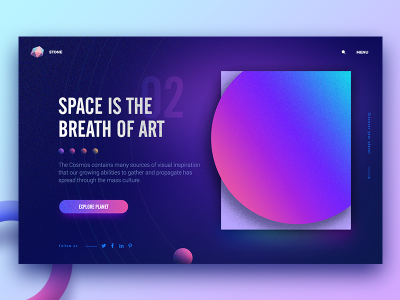 Space web concept