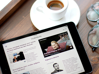 Gazeta.Ru ipad redmadrobot ui