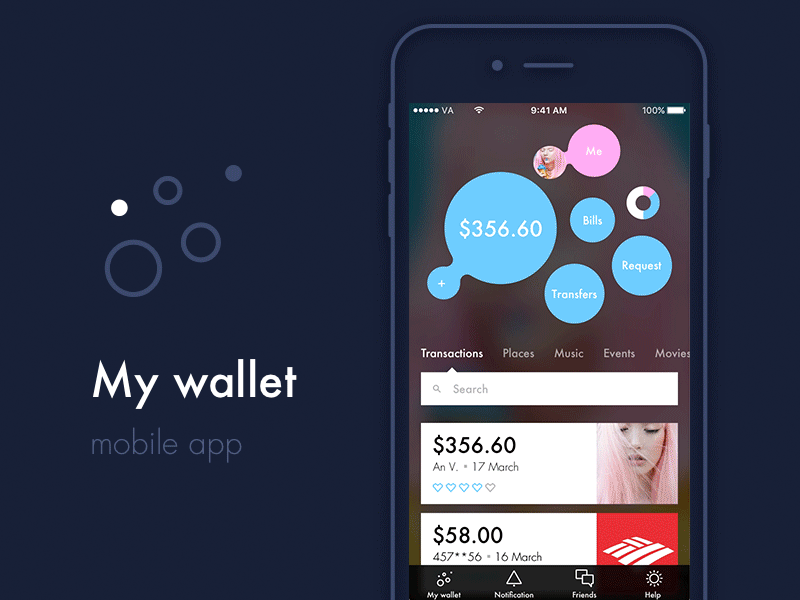 My Wallet Concept finance mobile redmadrobot