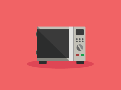 Microwave icon electronics flat icon flat ui icon illustration microwave vector