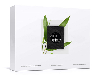 Erborian redesign: Package box box branding cosmetic eco erborian herb oriental package redesign