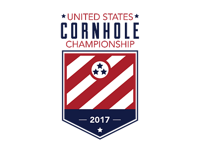 U.S Cornhole Championship branding design illustration logo