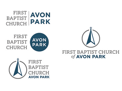 First Baptist Church of Avon Park church branding church logo design illustration logo