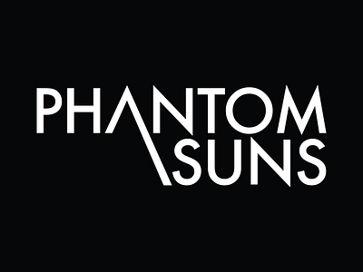 Phantom Suns Logo band logo futura medium logo type logo