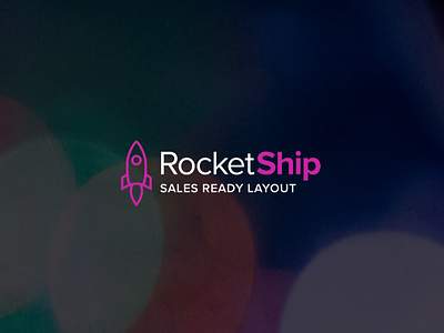 RocketShip Logo colorful logo proxima nova purple rocket