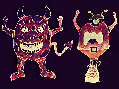 Who invited these guys? cyclops devil filters invert monsters