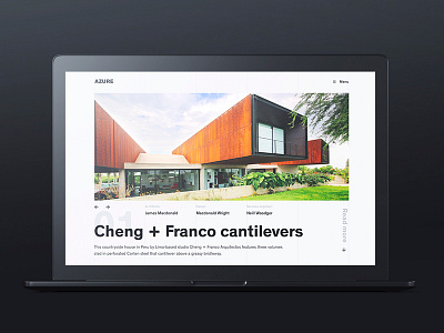 Cheng + Franco cantilevers clean concept grid layout media typography ui ux web webdesign