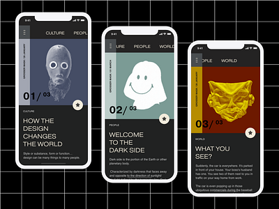 Masks are part of our lives. app concept design grid layout mask typography ui ux