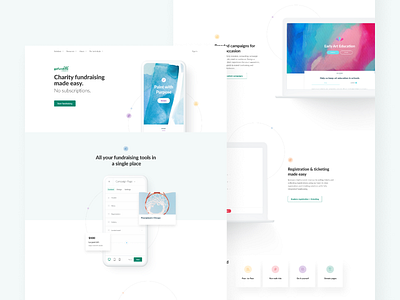 Charity landing page concept