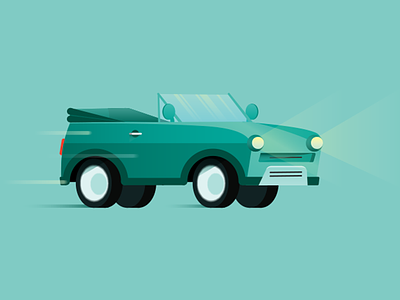 Car Illustration for Google Maps car convertible google google maps speeding