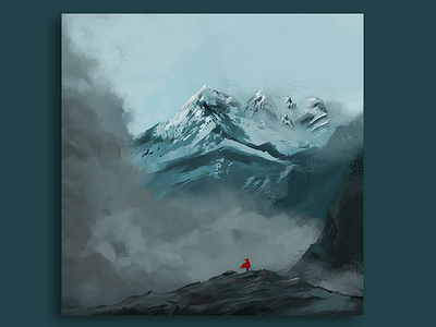 Mountain Digital Painting digital painting fantasy illustration landscape painting