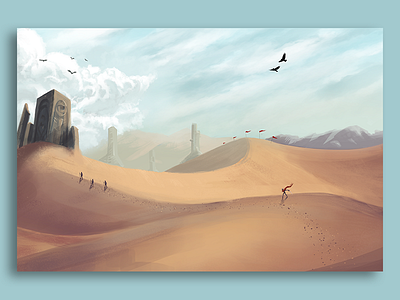 Desert Digital Painting