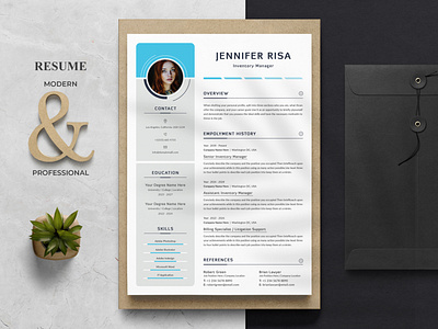 Professional CV / Resume Templates and Cover Letter clean cv word resume template