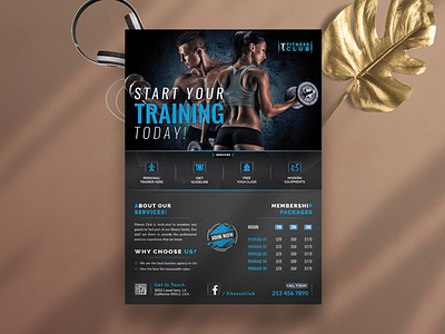 Fitness Flyer Template | Gym Flyer Template