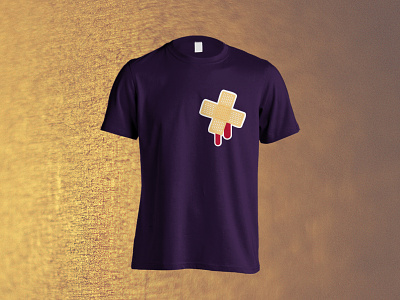 Camiseta tirita aid band blood camiseta corazón heart sangre t shirt
