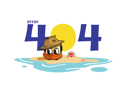 Error 404 404 cartoon drawing illustration landing layout shipwrecked web web design