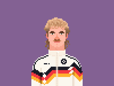 Rudi Völler Pixel Art