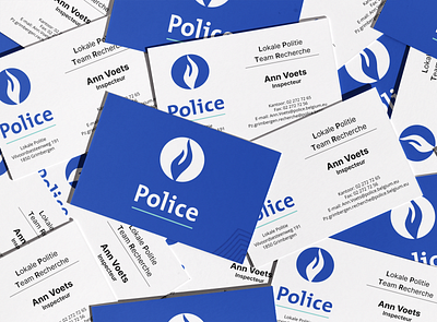 Belgian Police Cards belgium branding business cards card cards cia crime cybersecurity design fbi federal graphic design hack illustration inspecteur logo marketing police politie stationery