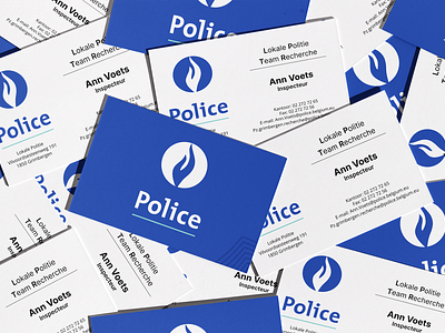 Belgian Police Cards belgium branding business cards card cards cia crime cybersecurity design fbi federal graphic design hack illustration inspecteur logo marketing police politie stationery