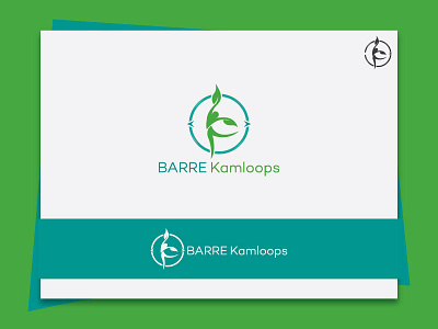 Barre Kamloops design fitness health logo