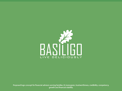 Basiligo Live Deliciously design logo