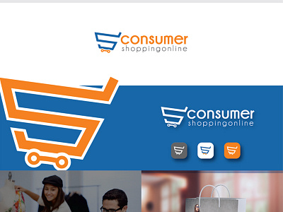 Consumer Shopping Online design logo