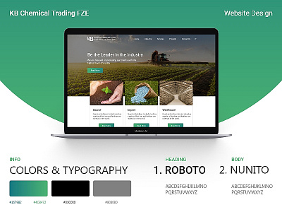 KB Chemical Trading FZE creative uidesign website