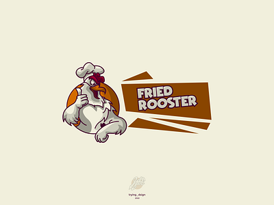 FRIED ROOSTER app brand branding design graphic design hen illustration logo vector