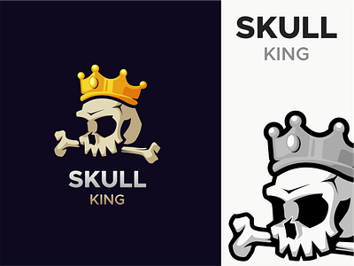 SKULL KING brand branding crown design graphic design illustration logo typography ui ux vector