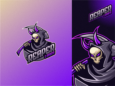 REAPER E-SPORTS brand branding design face graphic design illustration logo typography ui ux vector